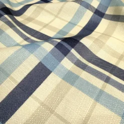 Nautical Plaid (Slub Print) Table Napkin