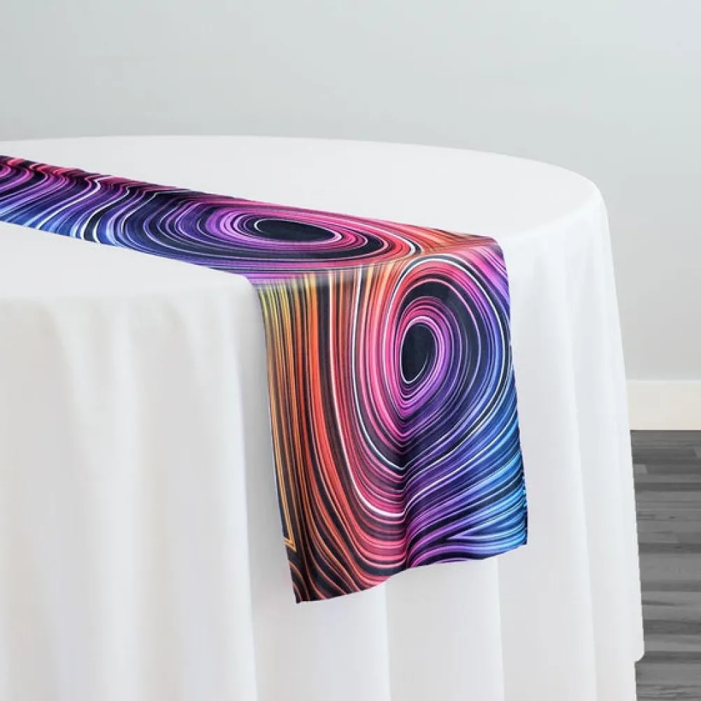 Neon Abstract (Poly Print) Table Runner