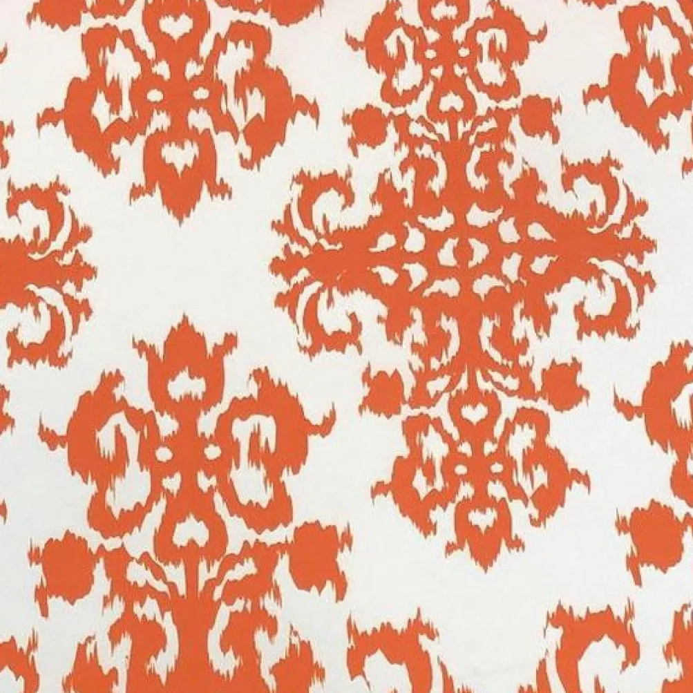 Newport Print (Dupioni) Table Linen in Orange