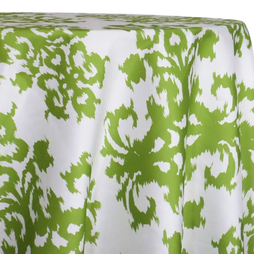 Newport Print (Dupioni) Table Linen in Avocado