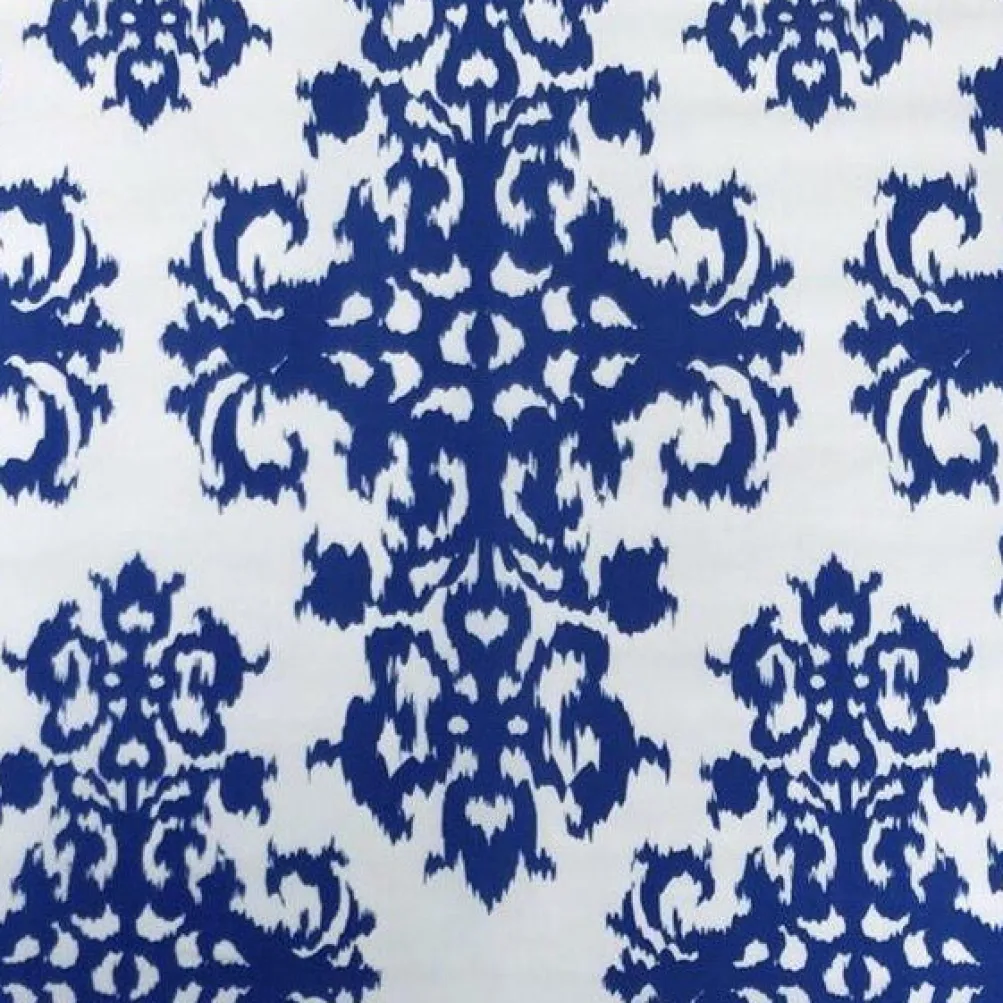 Newport Print (Dupioni) Table Linen in Royal