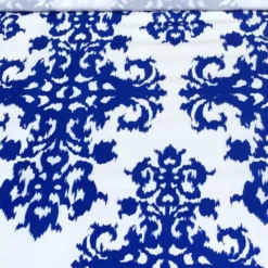 Newport Print (Dupioni) Table Linen in Royal