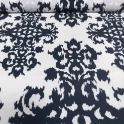 Newport Print (Dupioni) Table Napkin in Navy
