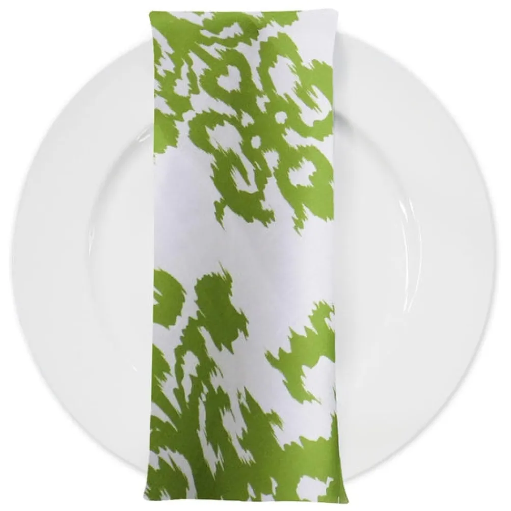 Newport Print (Dupioni) Table Napkin in Avocado