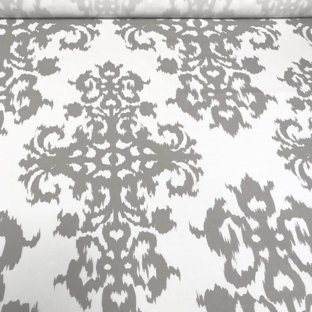 Newport Print (Dupioni) Table Napkin in Silver
