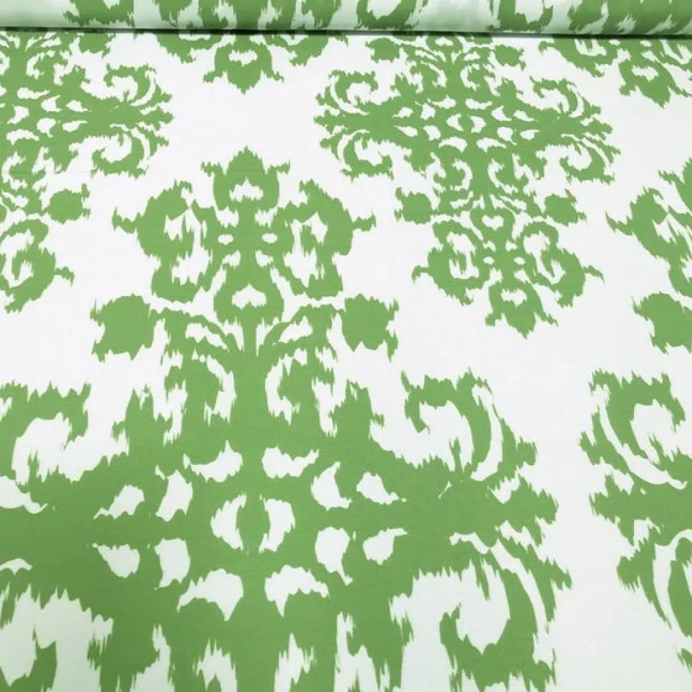 Newport Print (Dupioni) Table Runner in Avocado