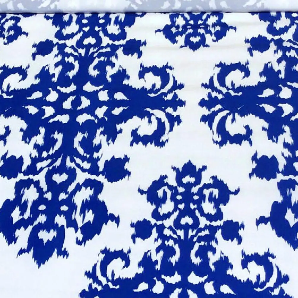 Newport Print (Dupioni) Table Runner in Royal