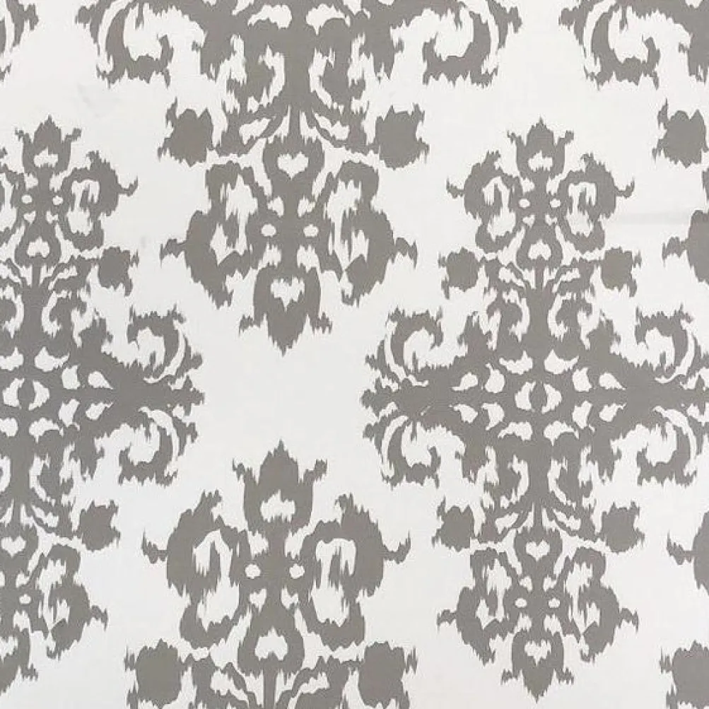 Newport Print (Dupioni) Table Runner in Silver