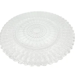 Nila - Glass Charger Plate in Clear (Item # 0323)