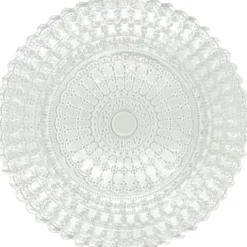 Nila - Glass Charger Plate in Clear (Item # 0323)