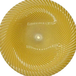 Omni Swirl - Glass Charger Plate in Gold (Item # 0347)