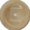 Omni Swirl - Glass Charger Plate in Champagne (Item # 0347)