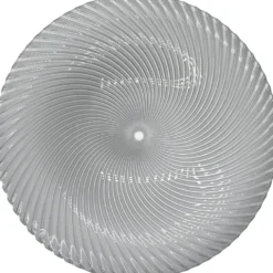 Omni Swirl - Glass Charger Plate in Silver (Item # 0347)