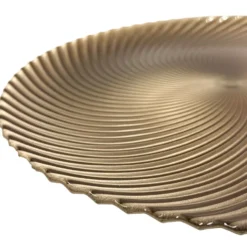 Omni Swirl - Glass Charger Plate in Bronze (Item # 0347)