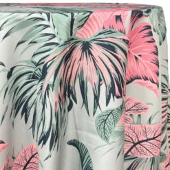 Palmetto (Poly Print) Table Linen in Sage