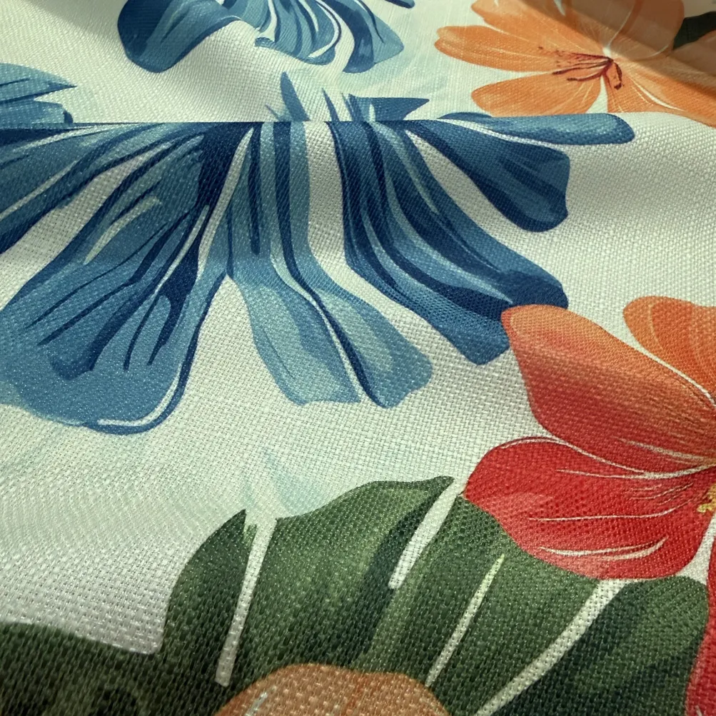 Palm Paradise (Slub Print) Table Linen