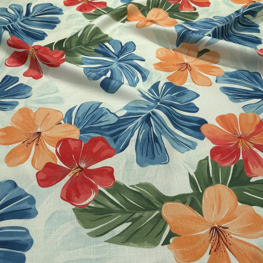 Palm Paradise (Slub Print) Table Runner