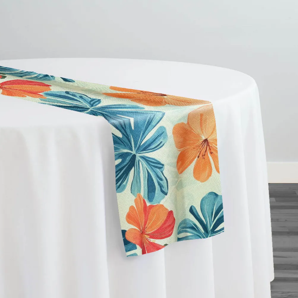 Palm Paradise (Slub Print) Table Runner