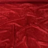 Panne (Crush) Velvet Drapery Panel in Red