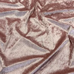 Panne (Crush) Velvet Table Linen in Dusty Rose