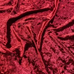 Panne (Crush) Velvet Table Napkin in Burgundy