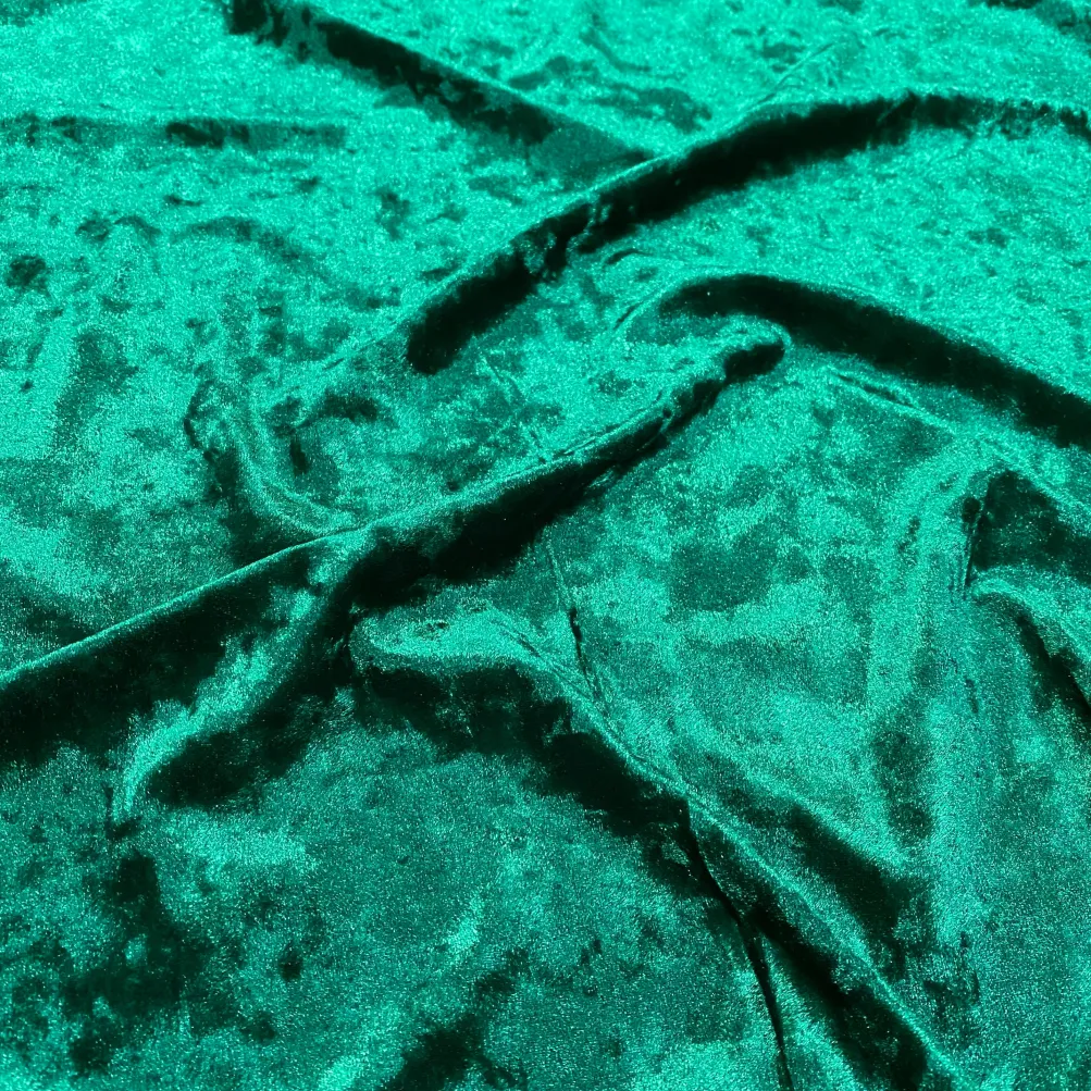 Panne (Crush) Velvet Table Napkin in Hunter Green