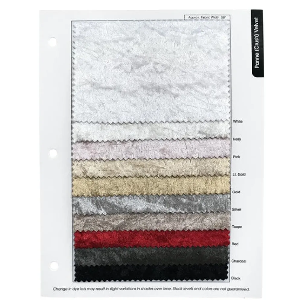Panne (Crush) Velvet Table Napkin in Charcoal