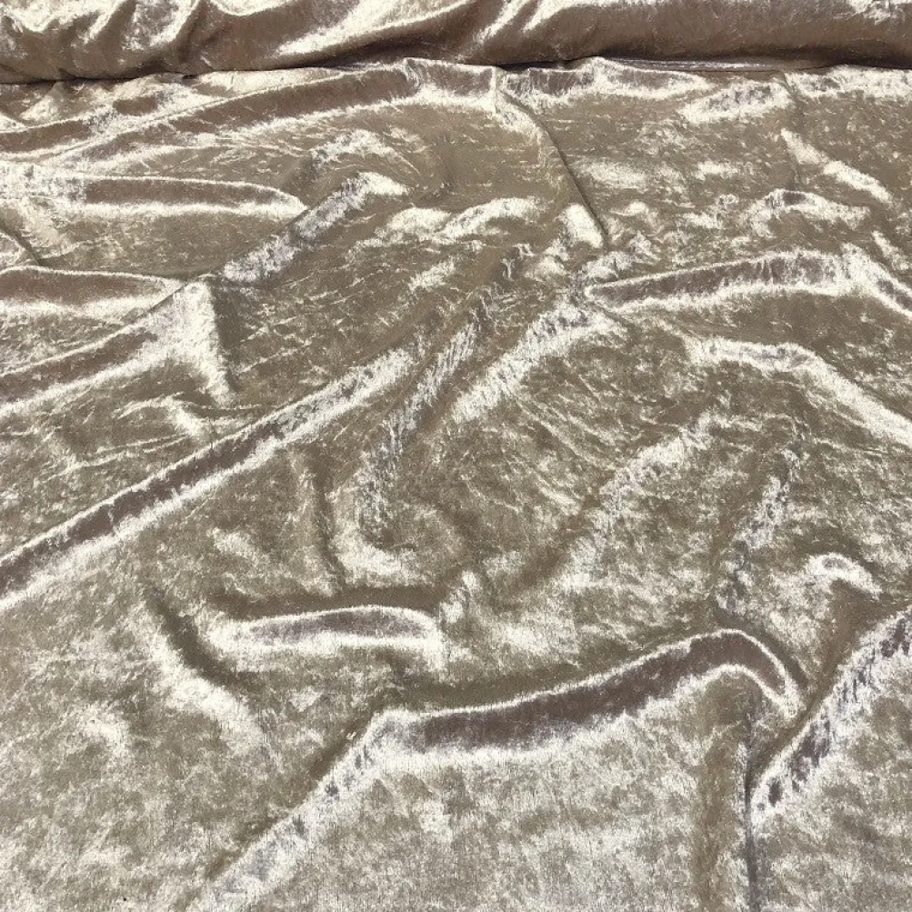 Panne (Crush) Velvet Table Napkin in Bone