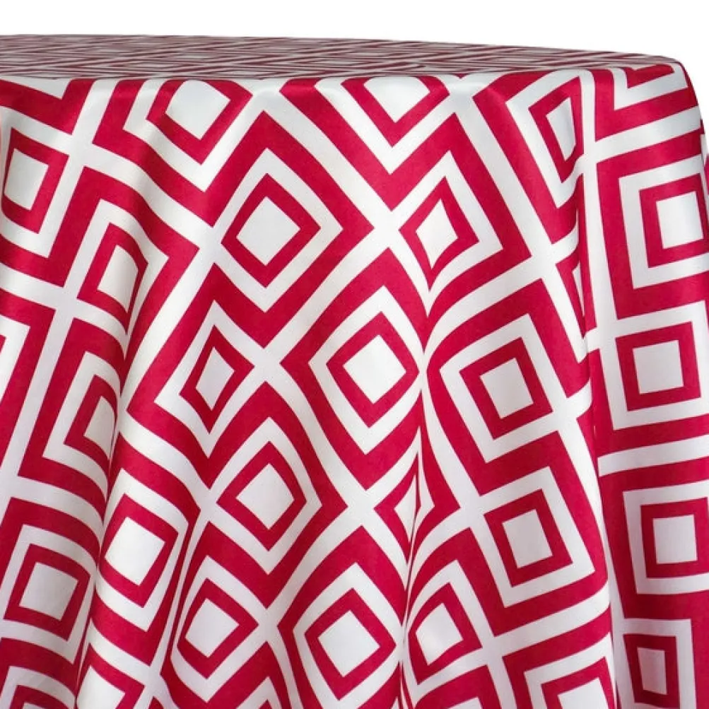 Paragon Print (Lamour) Table Linen in Fuchsia