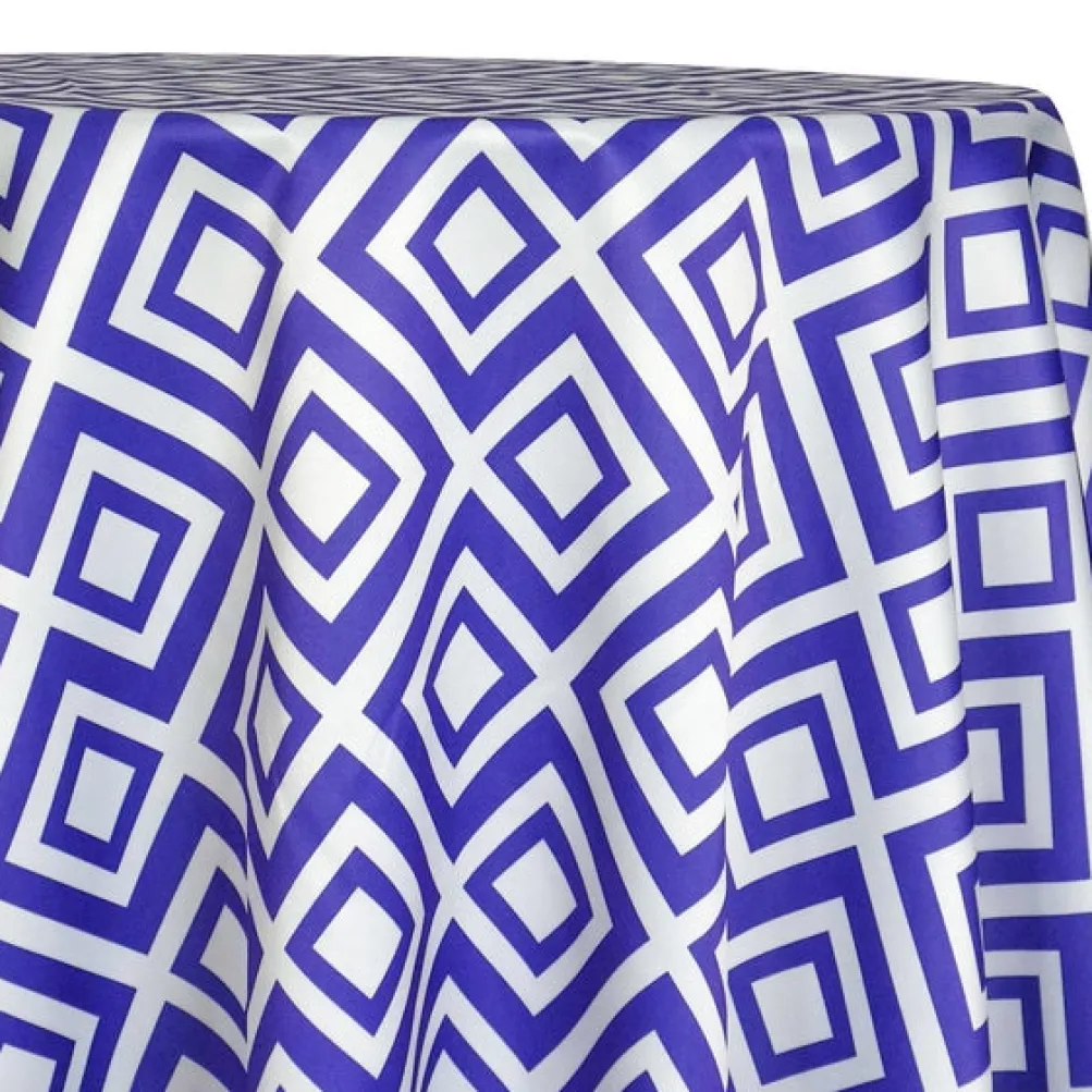 Paragon Print (Lamour) Table Linen in Purple