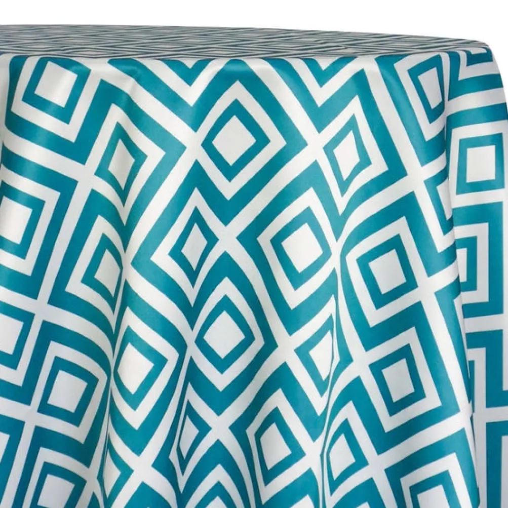 Paragon Print (Lamour) Table Linen in Jade