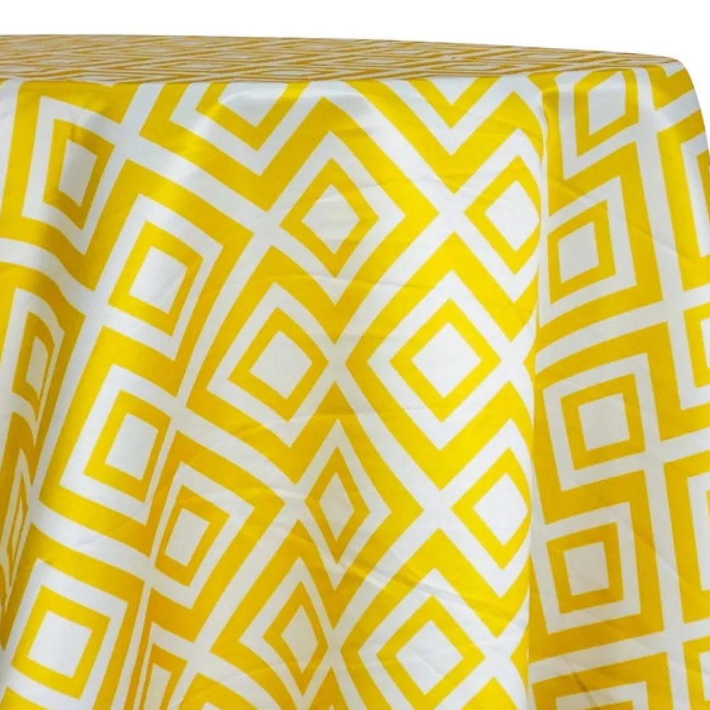Paragon Print (Lamour) Table Linen in Yellow