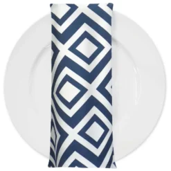 Paragon Print (Lamour) Table Napkin in Navy