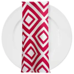 Paragon Print (Lamour) Table Napkin in Fuchsia