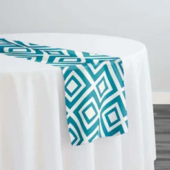 Paragon Print (Lamour) Table Runner in Jade