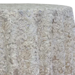 Patina Sheer Table Linen in Ivory