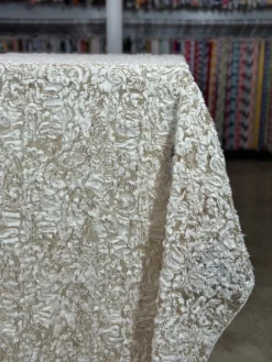 Patina Sheer Table Linen in Ivory