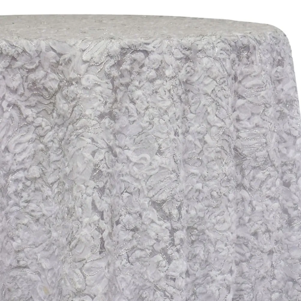 Patina Sheer Table Linen in White