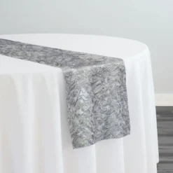 Patina Sheer Table Runner in Silver