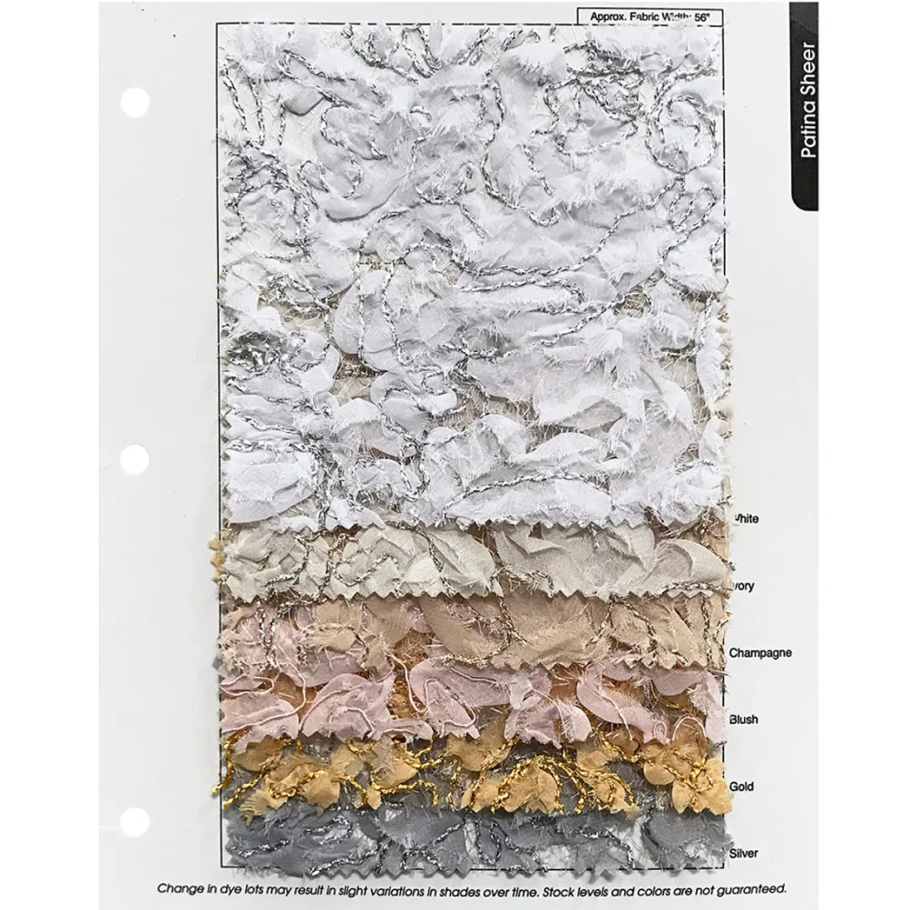 Patina Sheer Table Runner in Silver