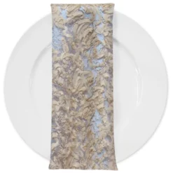 Patina Sheer (w/ Poly Lining) Table Napkin in Champagne