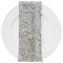 Patina Sheer (w/ Poly Lining) Table Napkin in Ivory