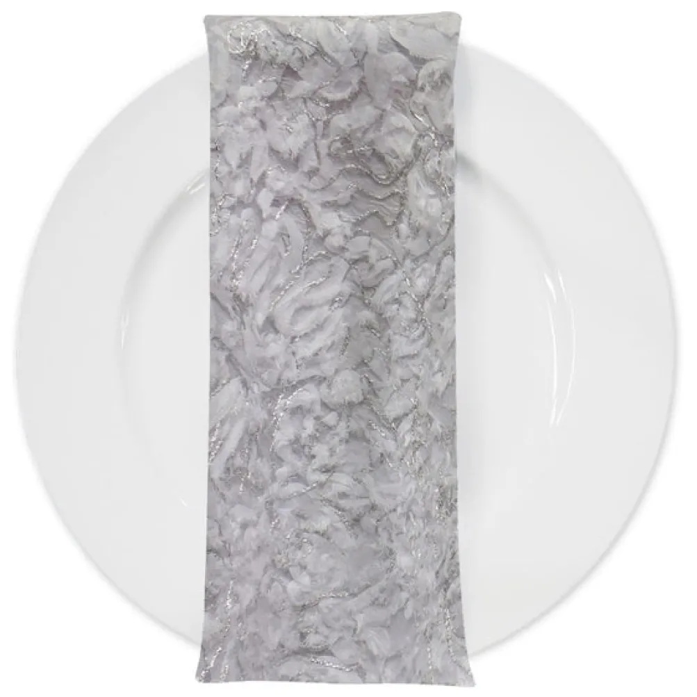 Patina Sheer (w/ Poly Lining) Table Napkin in White