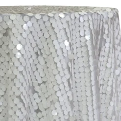 Payette Sequins Table Linen in White