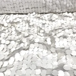 Payette Sequins Table Linen in White