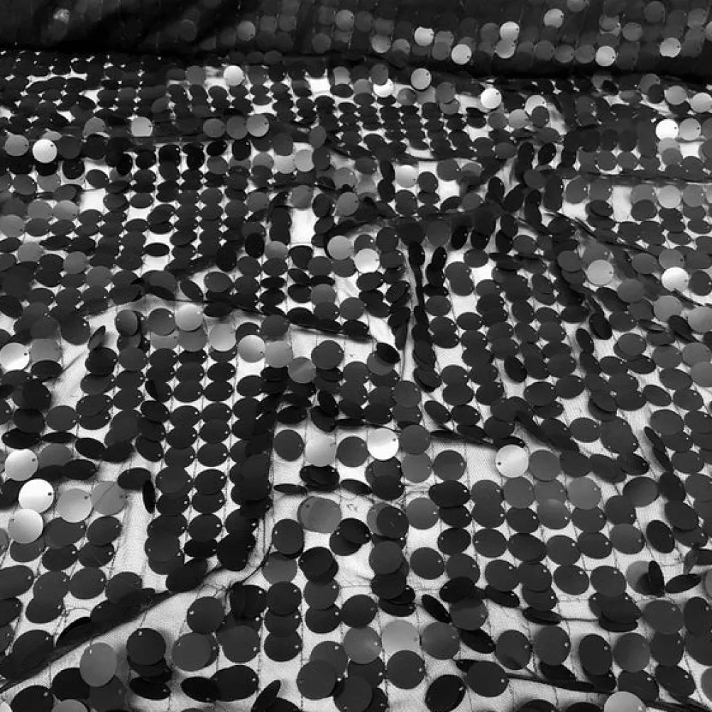 Payette Sequins Table Linen in Black