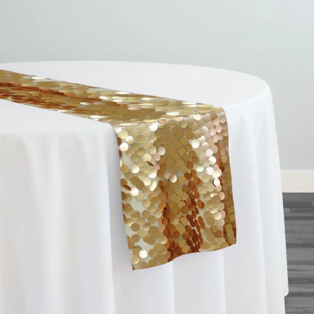 Payette Sequins Table Runner in Gold