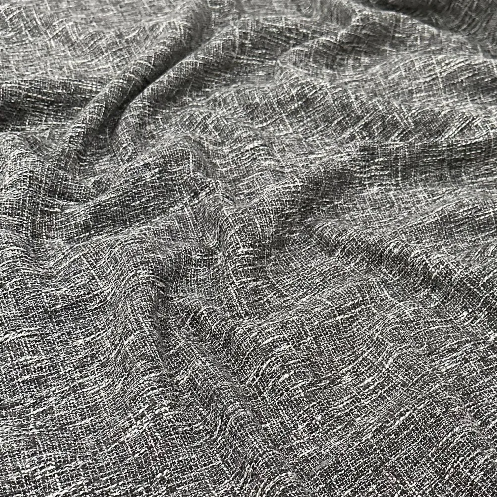 1pc - Capri Slub Linen Table Linen 58"x102" Banquet - Charcoal