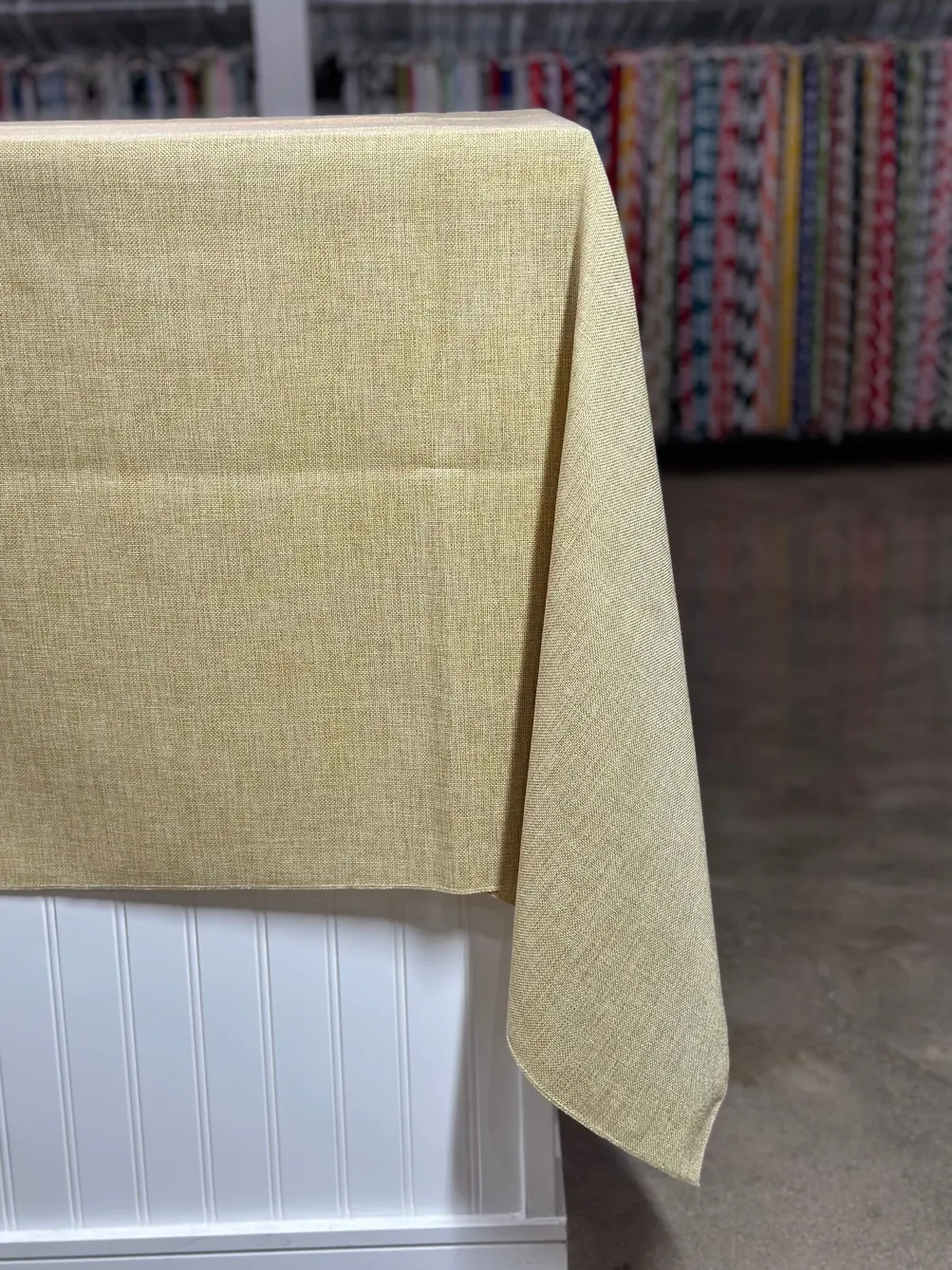 1pc - Imitation Burlap Table Linen 72"x72" Square - Natural