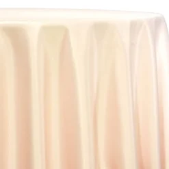 1pc - Lamour (Dull) Satin Table Linen 90" Round - Ivory 1114